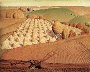 Grant Wood Landscape painting